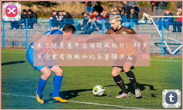米兰球员意甲出场时间统计：40岁莫德里奇领跑加比亚紧随其后